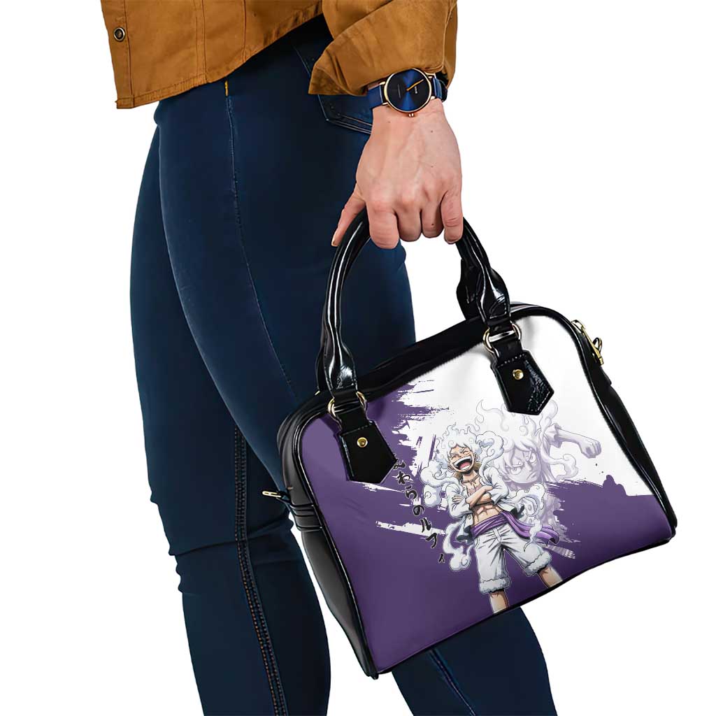 Luffy Gear 5 Anime Shoulder Handbag One Piece Ink Splash Graphic