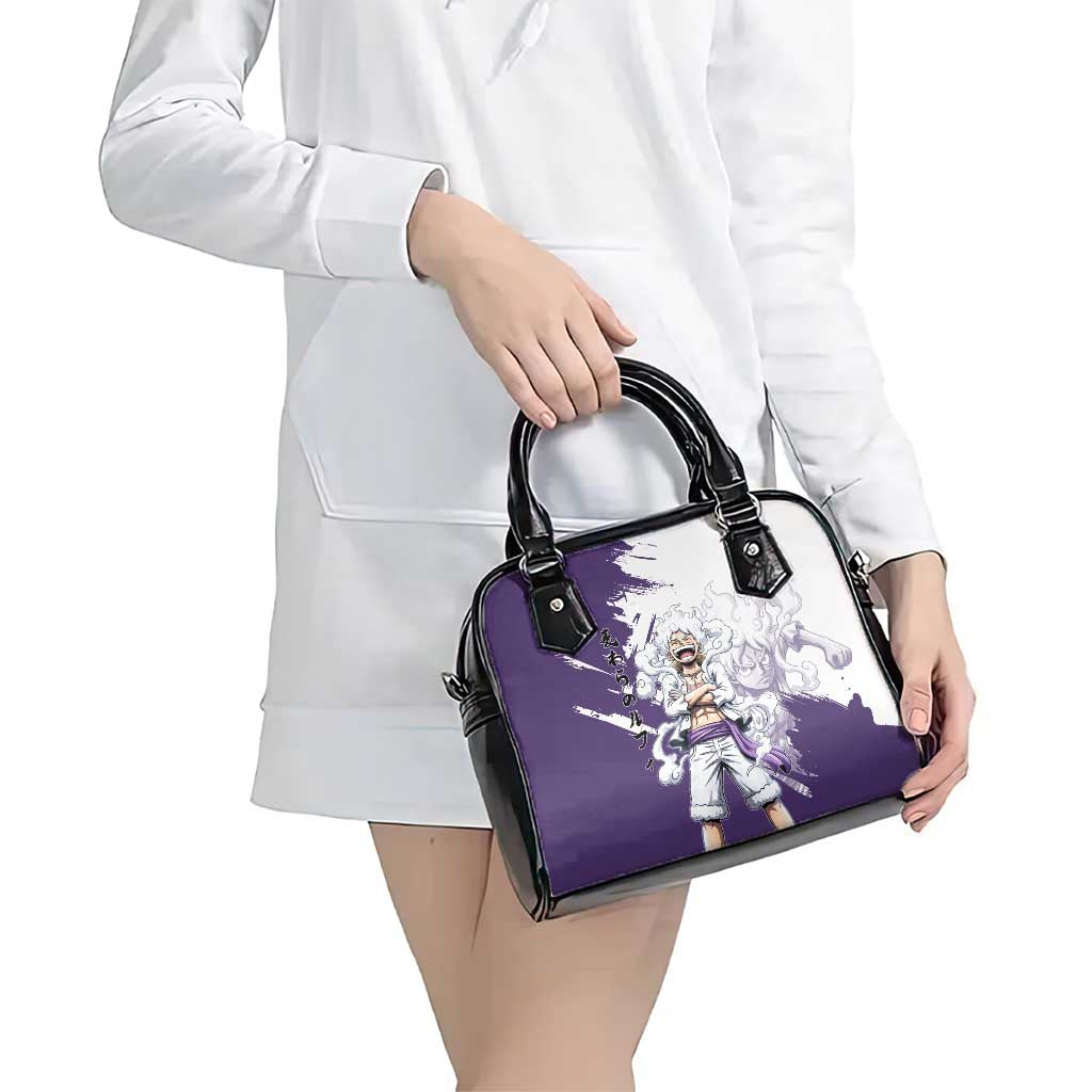 Luffy Gear 5 Anime Shoulder Handbag One Piece Ink Splash Graphic