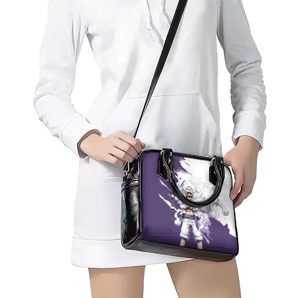 Luffy Gear 5 Anime Shoulder Handbag One Piece Ink Splash Graphic