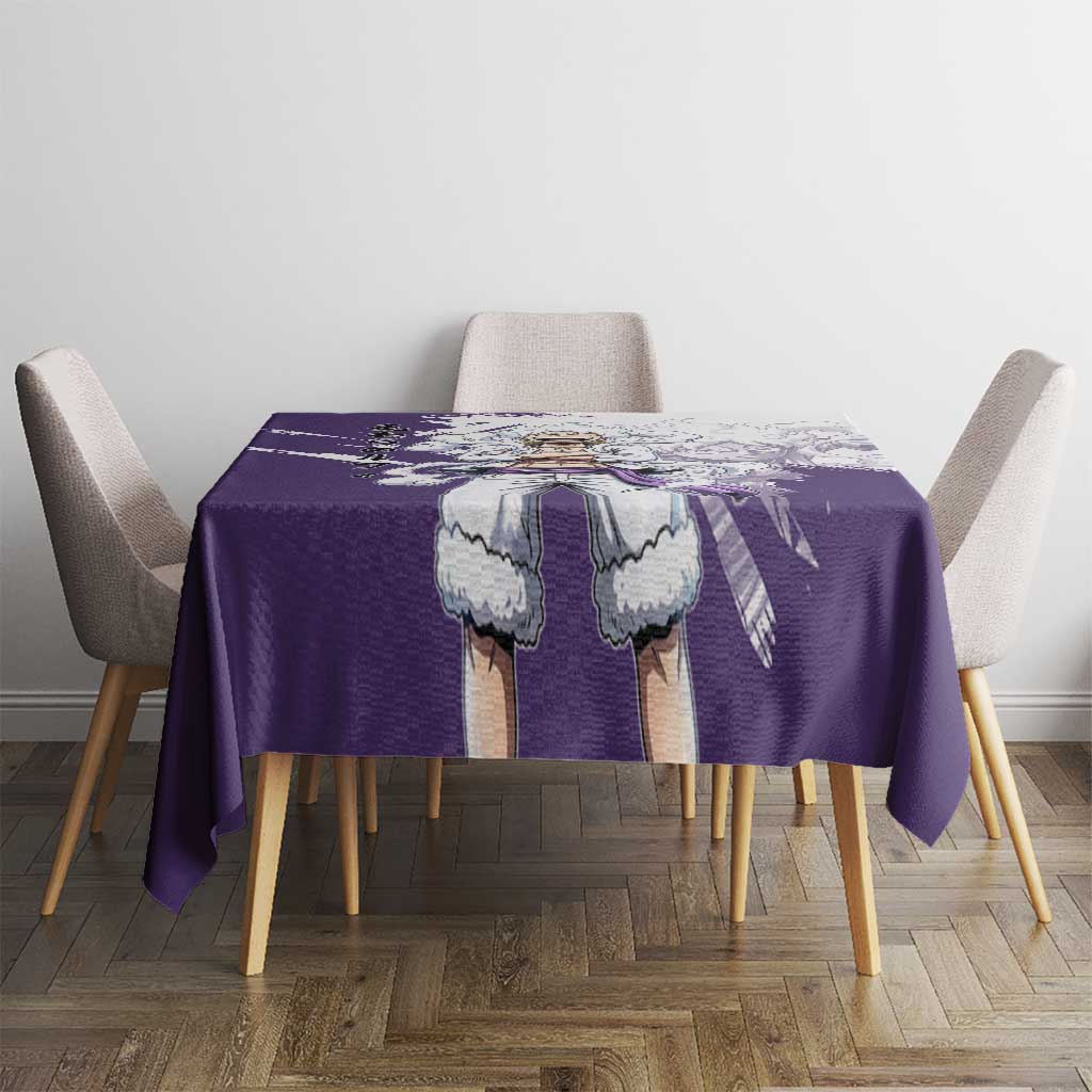 Luffy Gear 5 Anime Tablecloth One Piece Ink Splash Graphic
