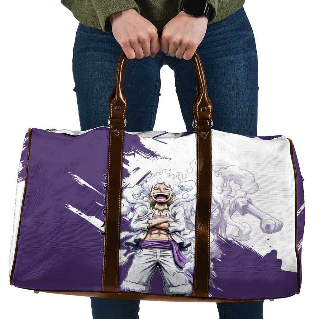 Luffy Gear 5 Anime Travel Bag One Piece Ink Splash Graphic