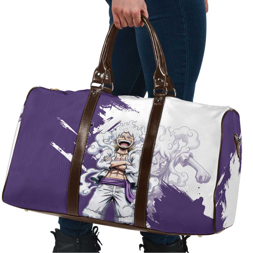 Luffy Gear 5 Anime Travel Bag One Piece Ink Splash Graphic