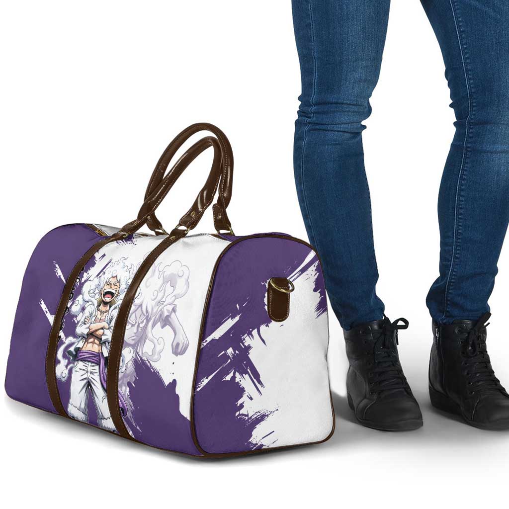 Luffy Gear 5 Anime Travel Bag One Piece Ink Splash Graphic