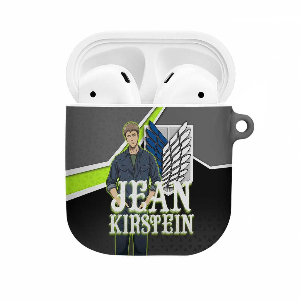 Jean Kirstein Attack on Titan AirPods Case Anime Denim Utility Style