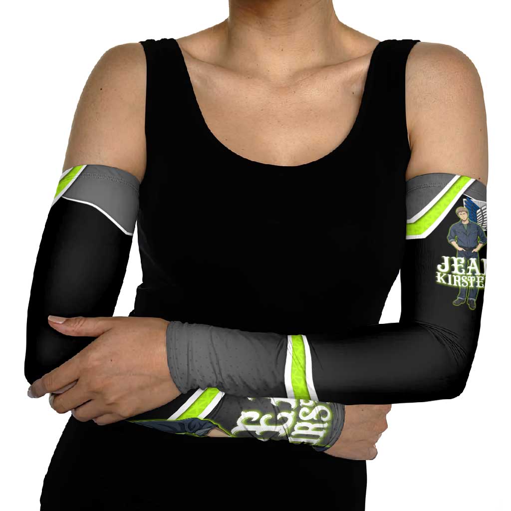 Jean Kirstein Attack on Titan Arm Sleeves Anime Denim Utility Style