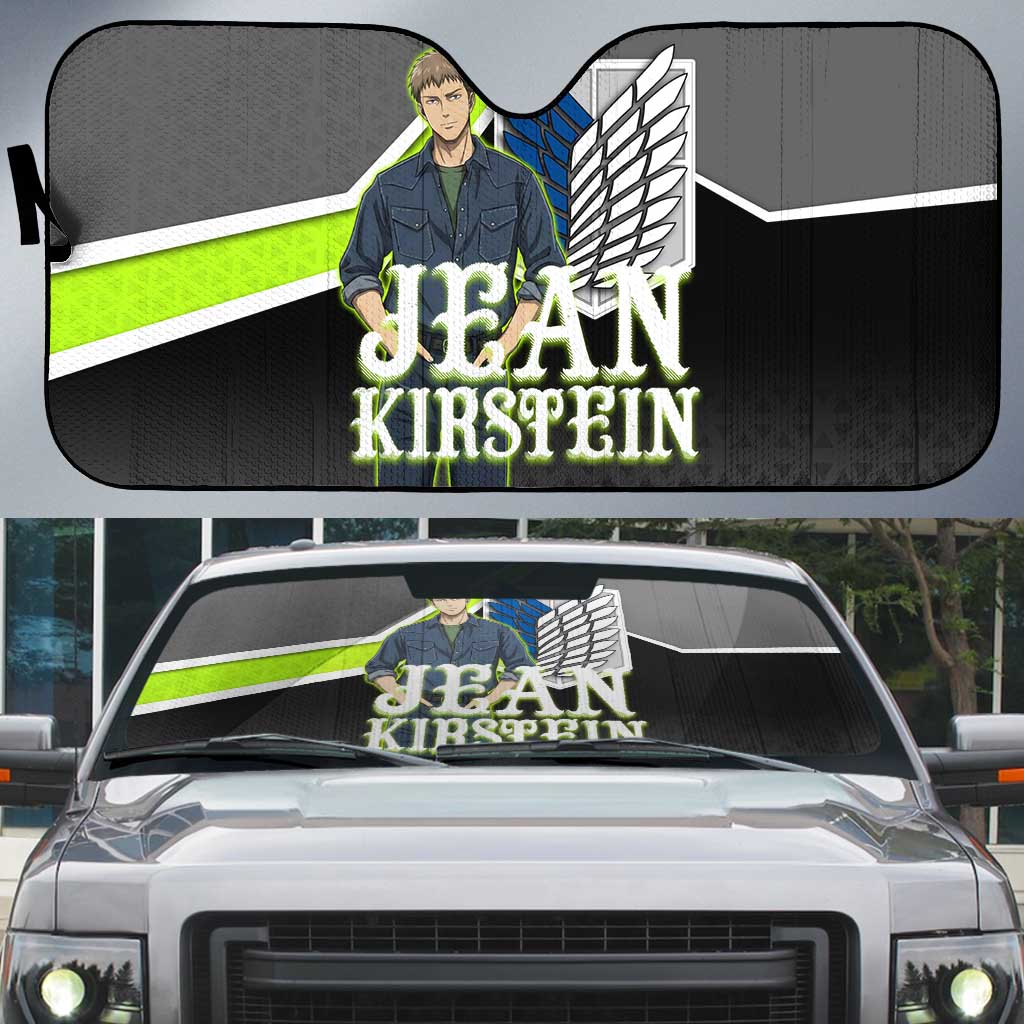 Jean Kirstein Attack on Titan Auto Sun Shade Anime Denim Utility Style