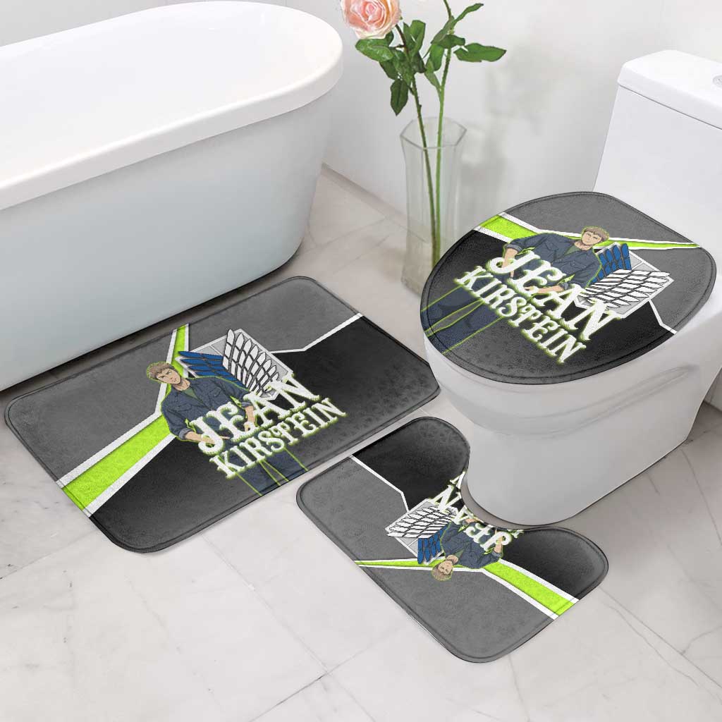 Jean Kirstein Attack on Titan Bathroom Set Anime Denim Utility Style