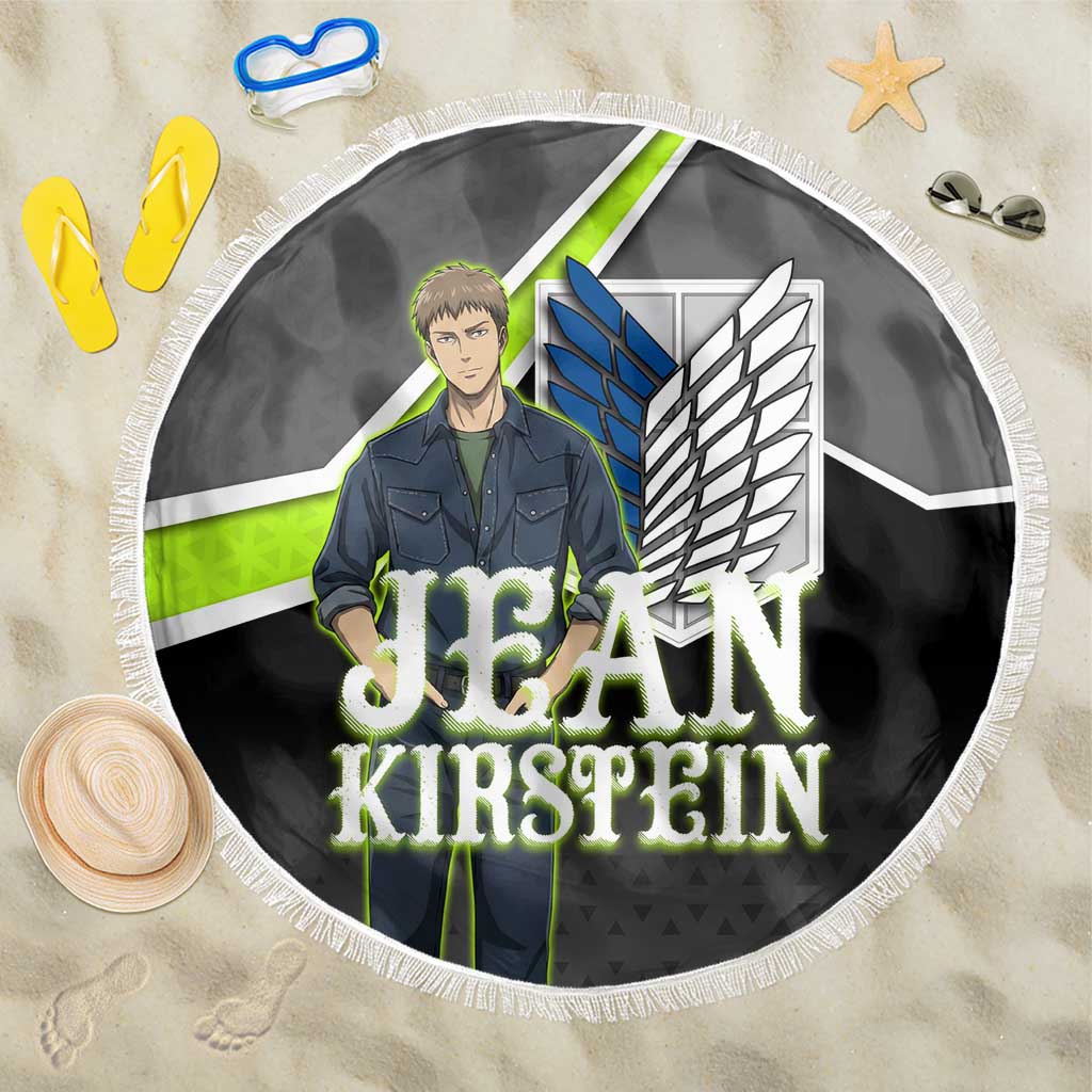 Jean Kirstein Attack on Titan Beach Blanket Anime Denim Utility Style
