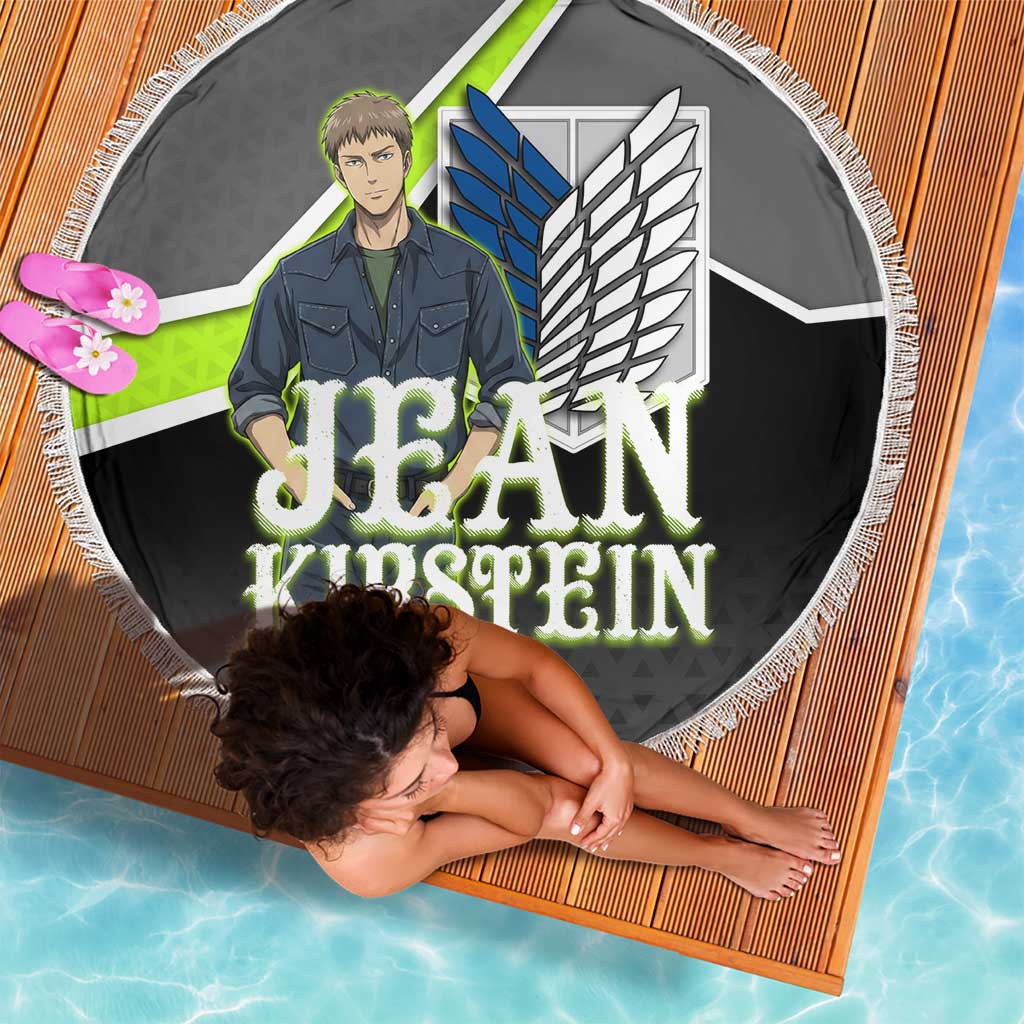 Jean Kirstein Attack on Titan Beach Blanket Anime Denim Utility Style