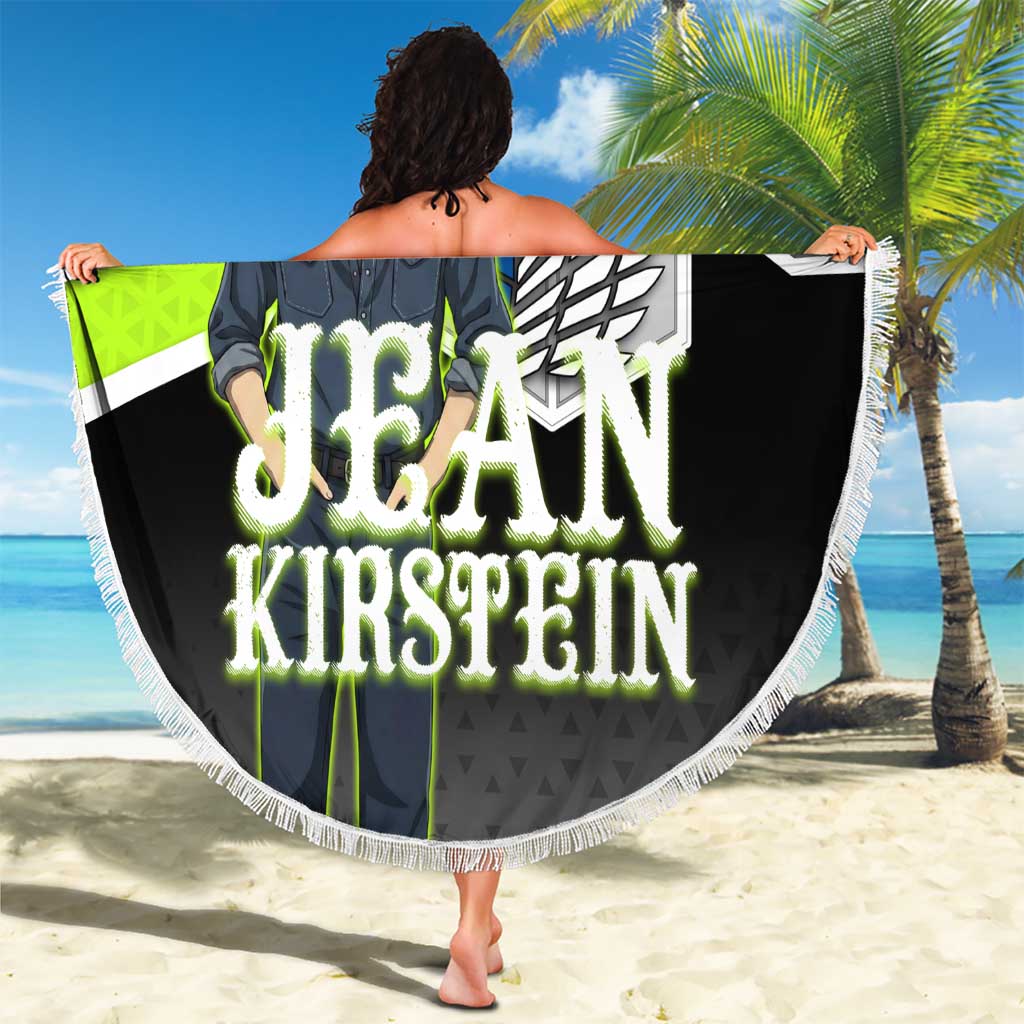 Jean Kirstein Attack on Titan Beach Blanket Anime Denim Utility Style