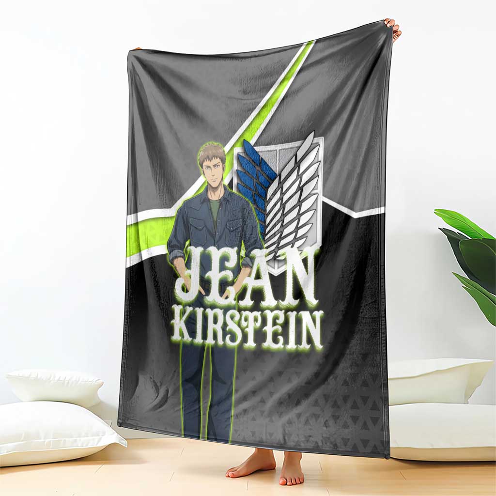 Jean Kirstein Attack on Titan Blanket Anime Denim Utility Style