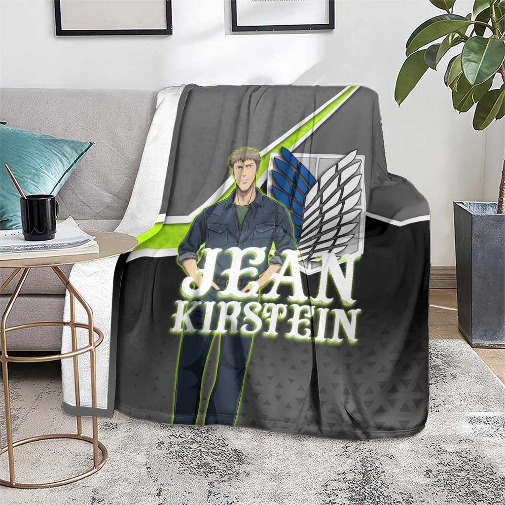 Jean Kirstein Attack on Titan Blanket Anime Denim Utility Style