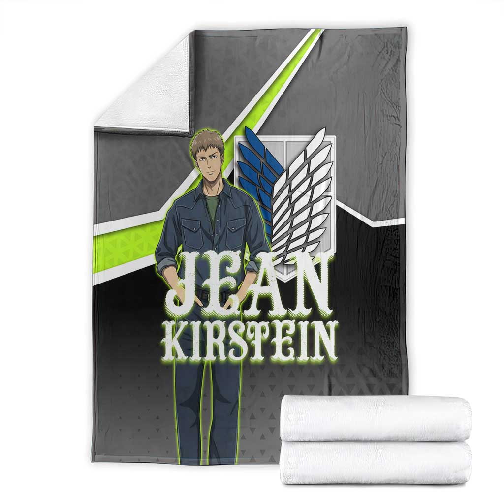 Jean Kirstein Attack on Titan Blanket Anime Denim Utility Style