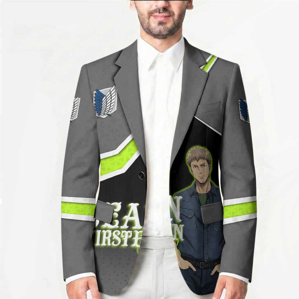 Jean Kirstein Attack on Titan Blazer Anime Denim Utility Style