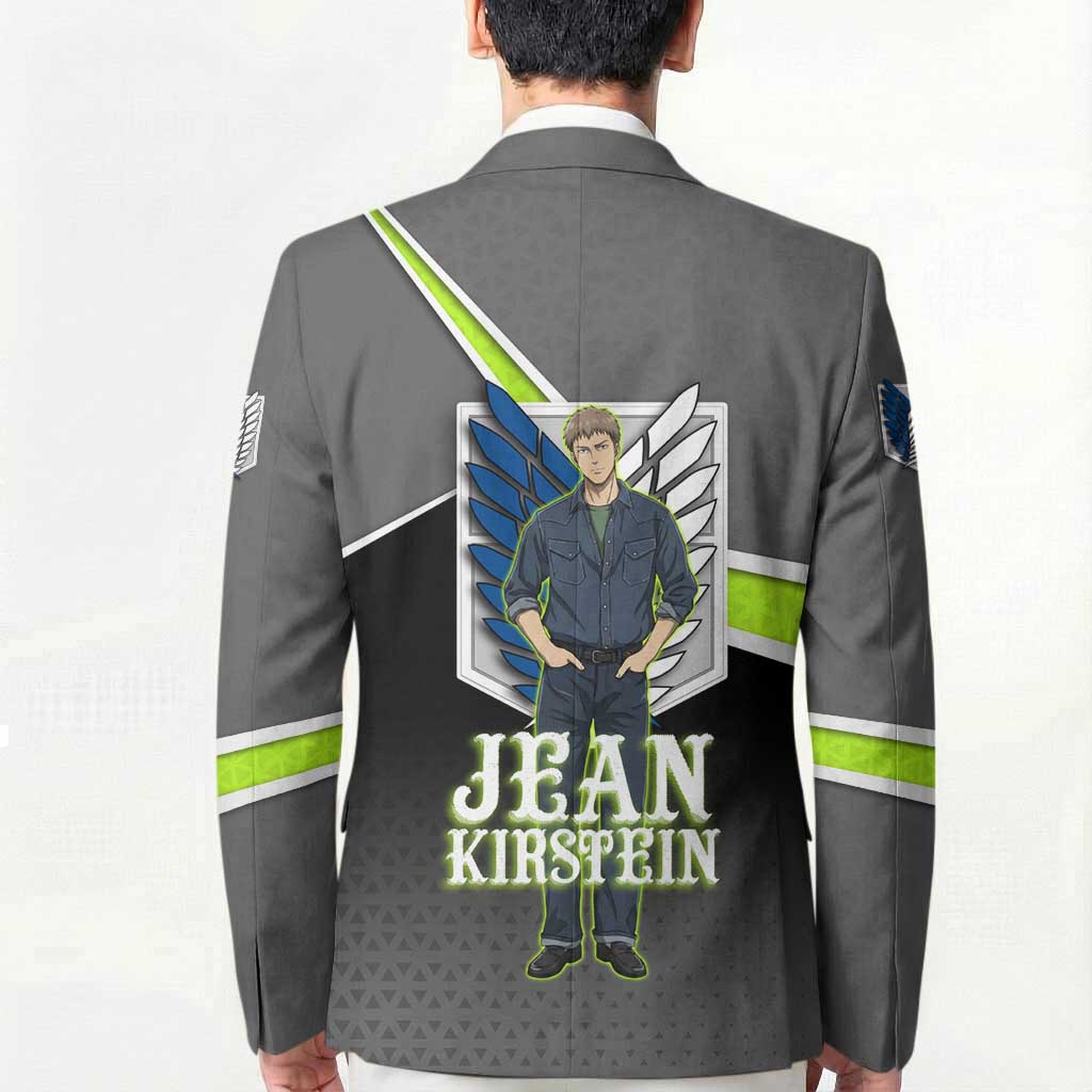 Jean Kirstein Attack on Titan Blazer Anime Denim Utility Style