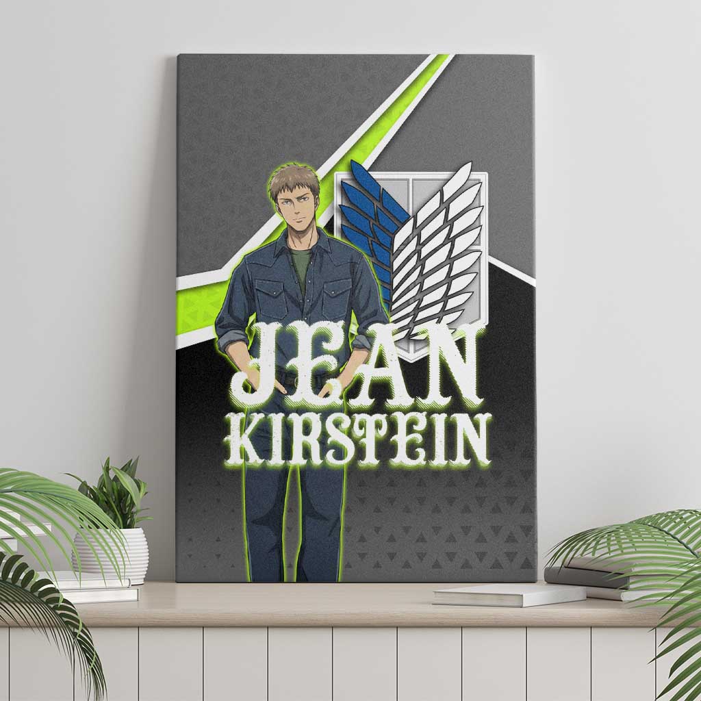Jean Kirstein Attack on Titan Canvas Wall Art Anime Denim Utility Style