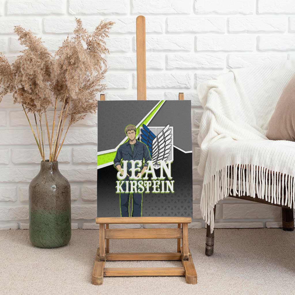 Jean Kirstein Attack on Titan Canvas Wall Art Anime Denim Utility Style