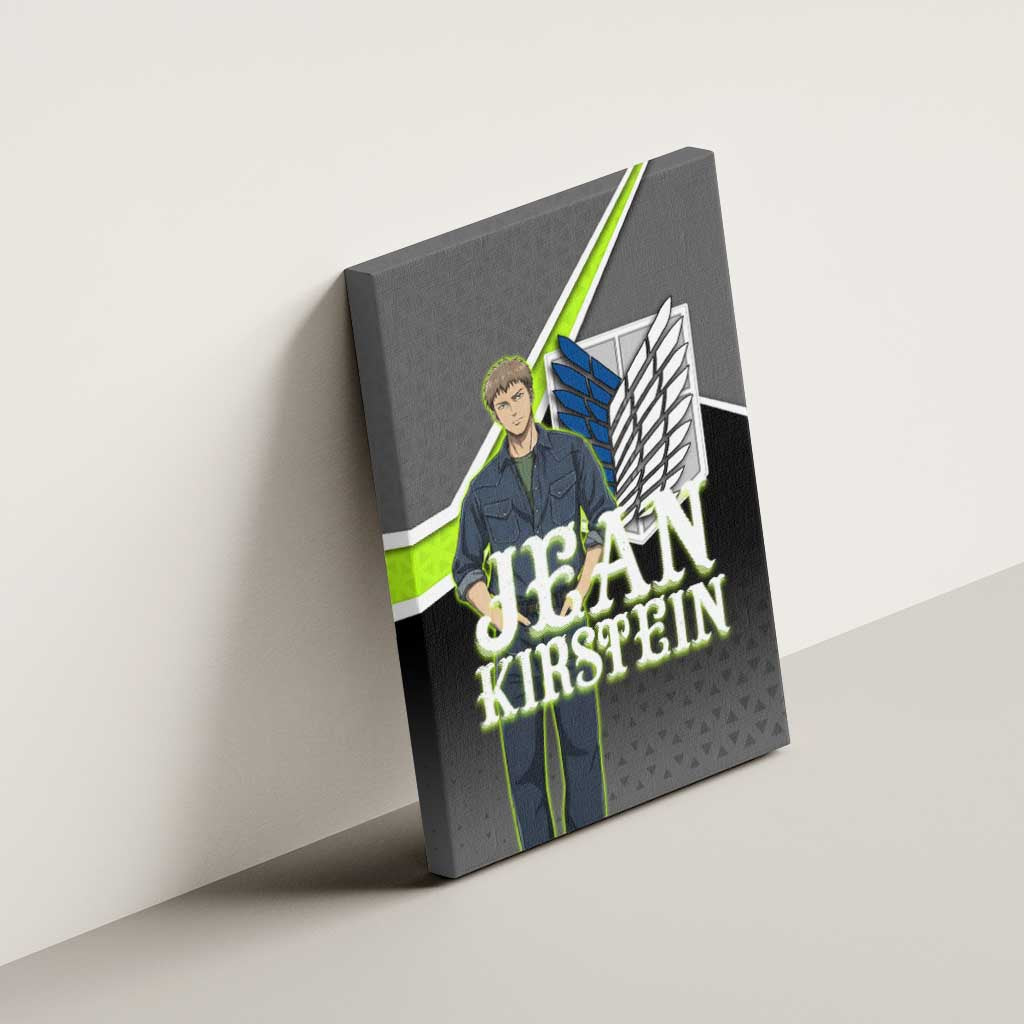 Jean Kirstein Attack on Titan Canvas Wall Art Anime Denim Utility Style