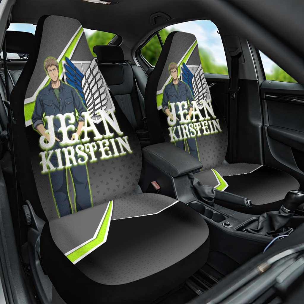 Jean Kirstein Attack on Titan Car Seat Cover Anime Denim Utility Style