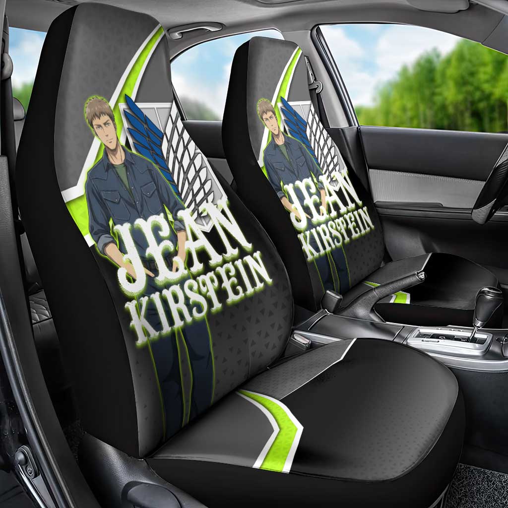 Jean Kirstein Attack on Titan Car Seat Cover Anime Denim Utility Style