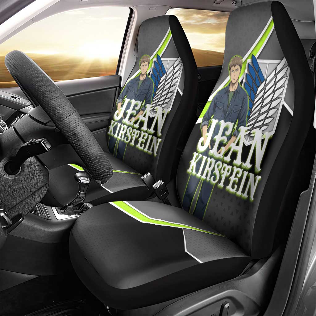 Jean Kirstein Attack on Titan Car Seat Cover Anime Denim Utility Style