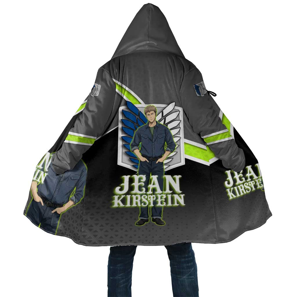 Jean Kirstein Attack on Titan Cloak Anime Denim Utility Style