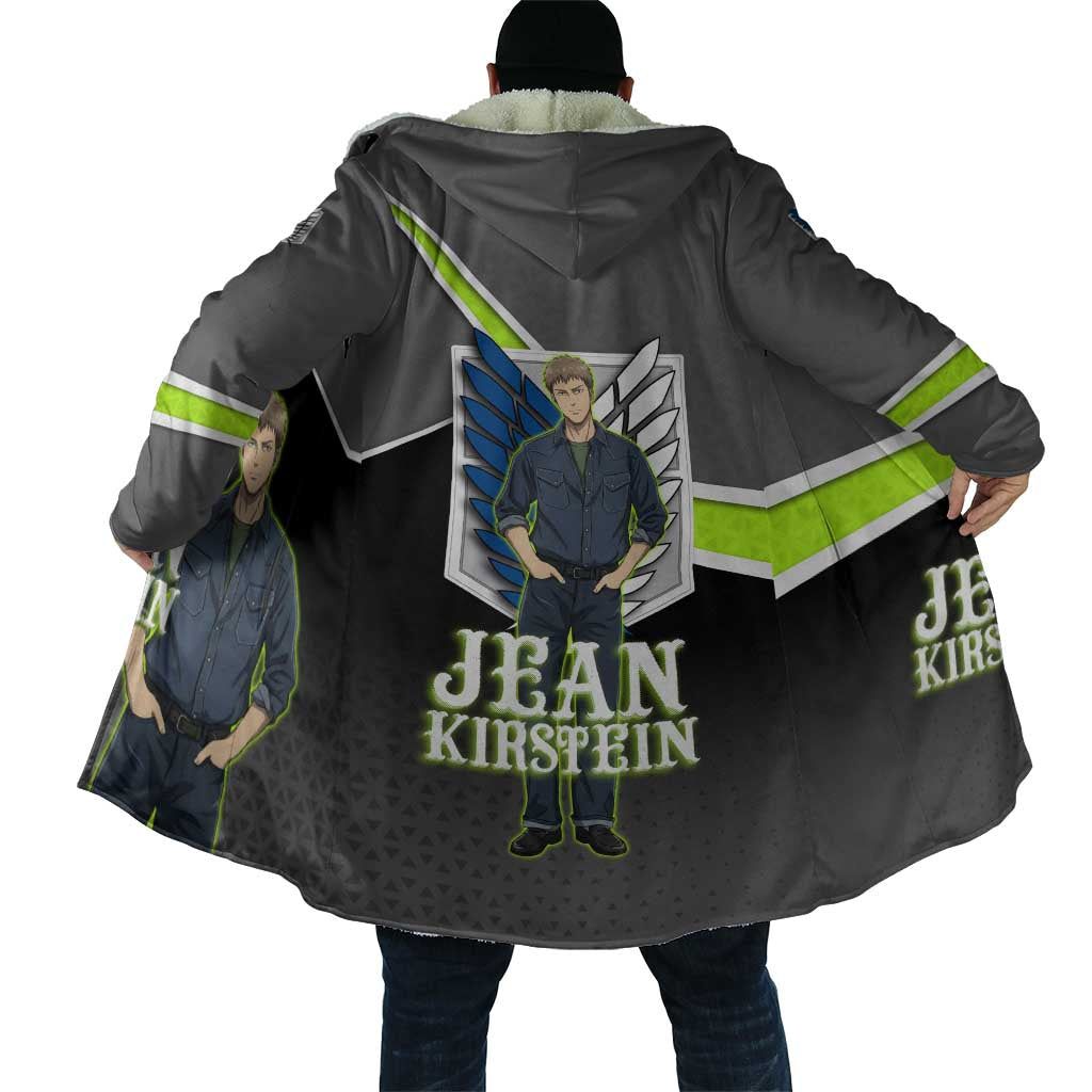 Jean Kirstein Attack on Titan Cloak Anime Denim Utility Style