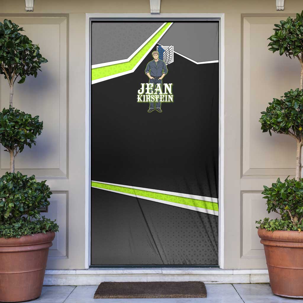 Jean Kirstein Attack on Titan Door Cover Anime Denim Utility Style