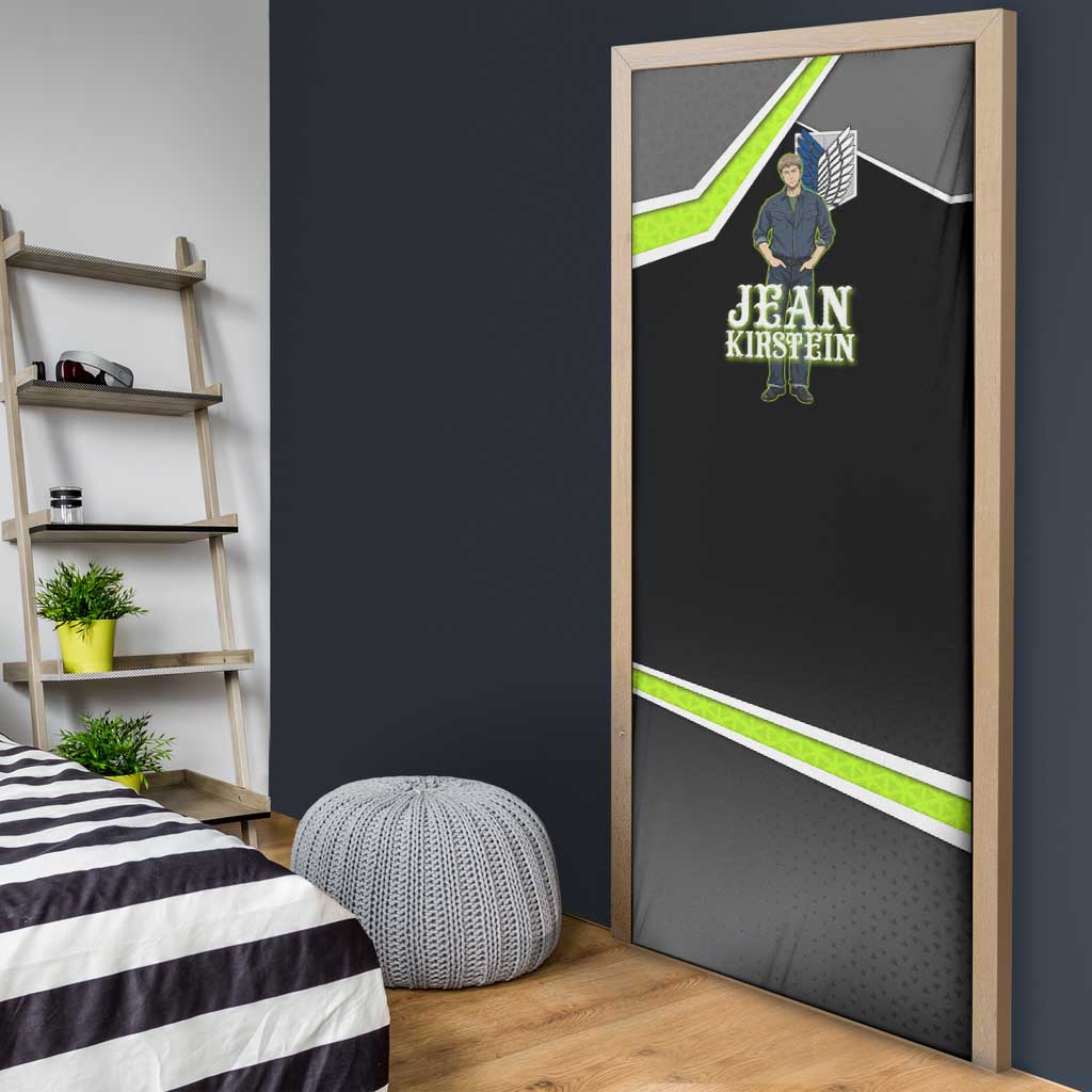 Jean Kirstein Attack on Titan Door Cover Anime Denim Utility Style