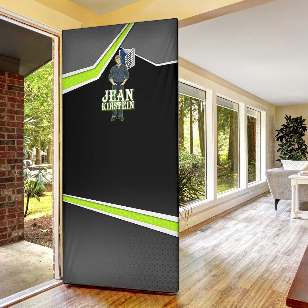 Jean Kirstein Attack on Titan Door Cover Anime Denim Utility Style