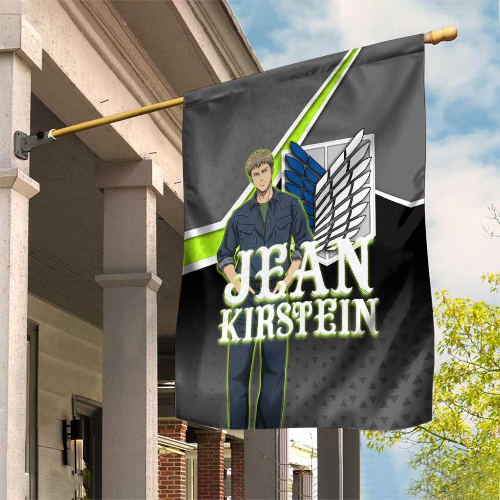 Jean Kirstein Attack on Titan Garden Flag Anime Denim Utility Style