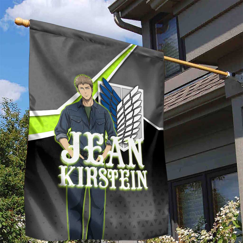 Jean Kirstein Attack on Titan Garden Flag Anime Denim Utility Style