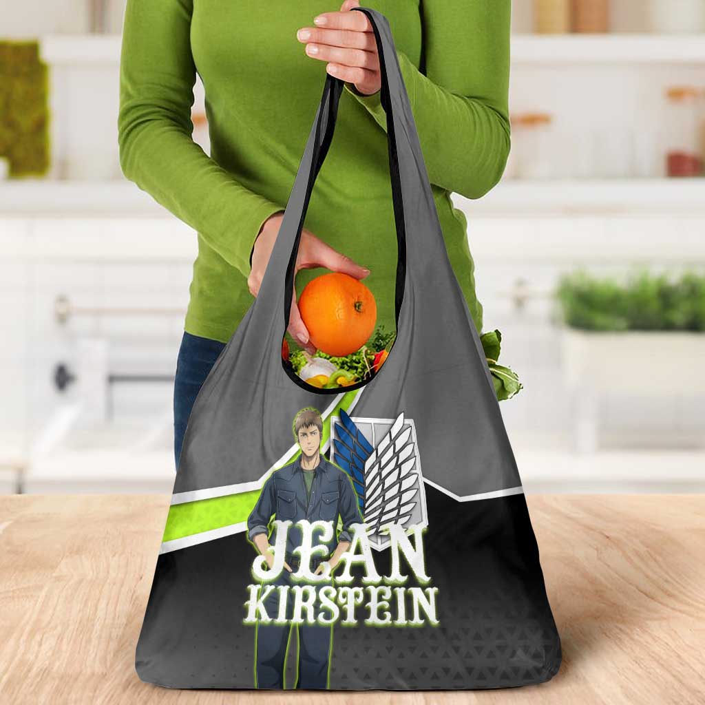 Jean Kirstein Attack on Titan Grocery Bag Anime Denim Utility Style