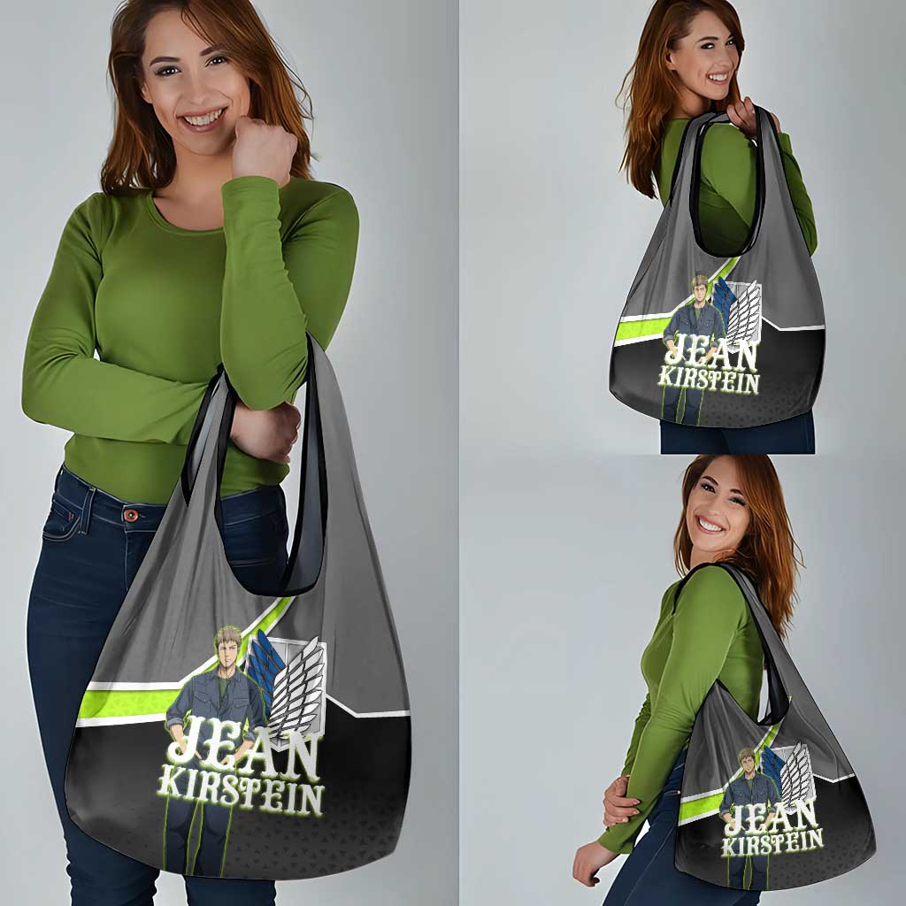 Jean Kirstein Attack on Titan Grocery Bag Anime Denim Utility Style