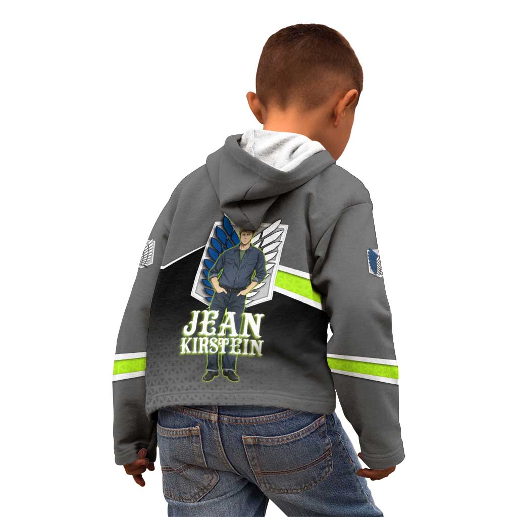 Jean Kirstein Attack on Titan Kid Hoodie Anime Denim Utility Style