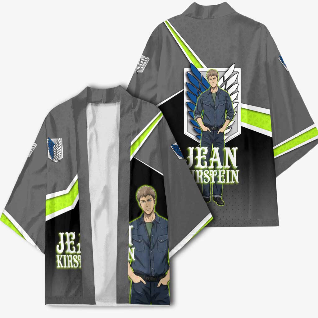 Jean Kirstein Attack on Titan Kimono Anime Denim Utility Style