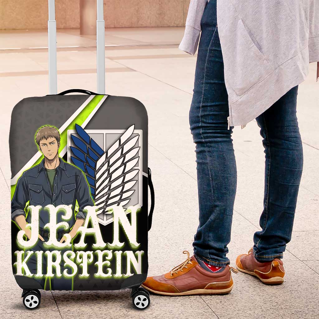 Jean Kirstein Attack on Titan Luggage Cover Anime Denim Utility Style