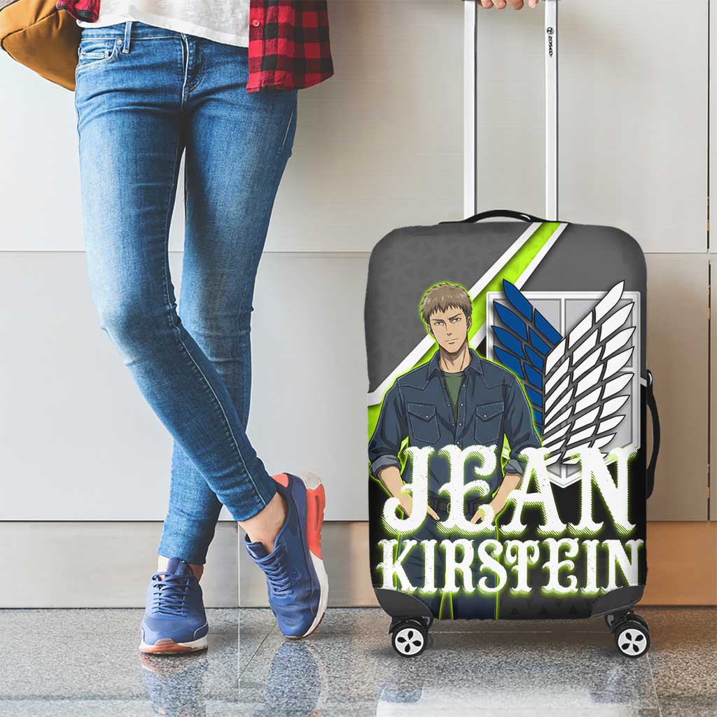 Jean Kirstein Attack on Titan Luggage Cover Anime Denim Utility Style