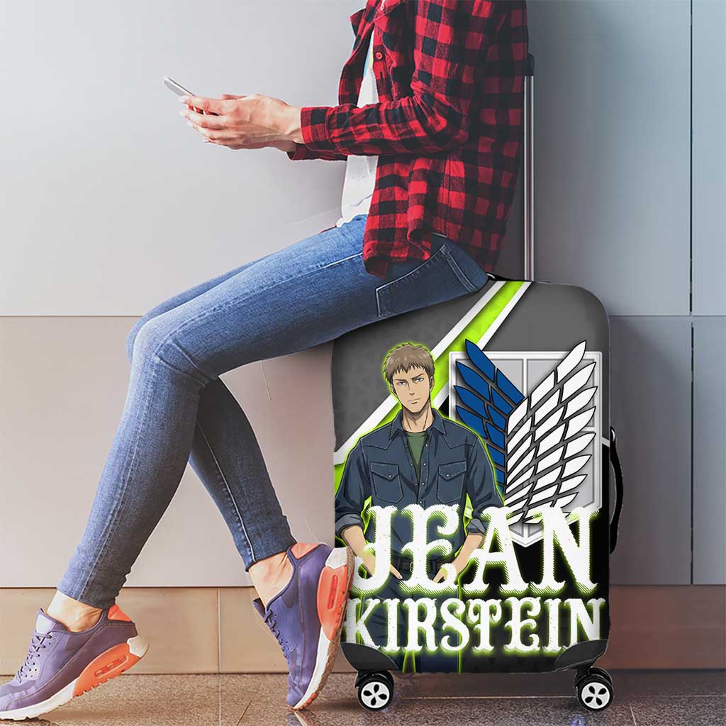 Jean Kirstein Attack on Titan Luggage Cover Anime Denim Utility Style