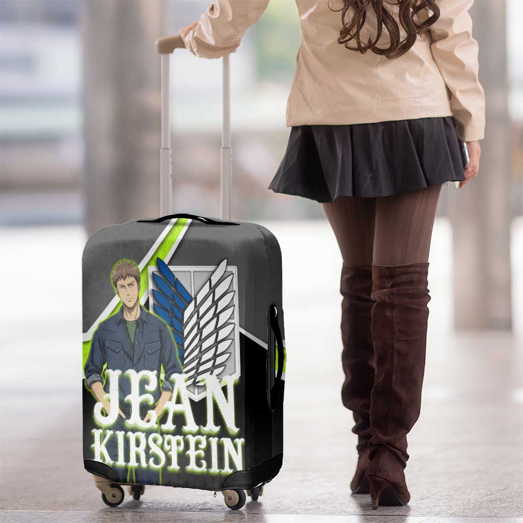 Jean Kirstein Attack on Titan Luggage Cover Anime Denim Utility Style