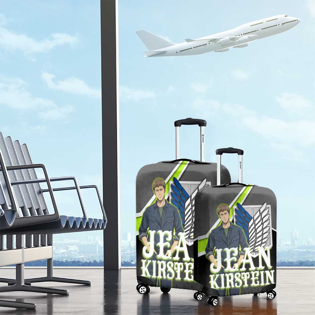 Jean Kirstein Attack on Titan Luggage Cover Anime Denim Utility Style