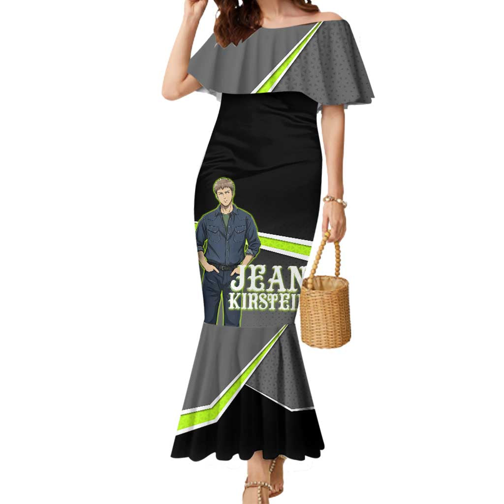 Jean Kirstein Attack on Titan Mermaid Dress Anime Denim Utility Style
