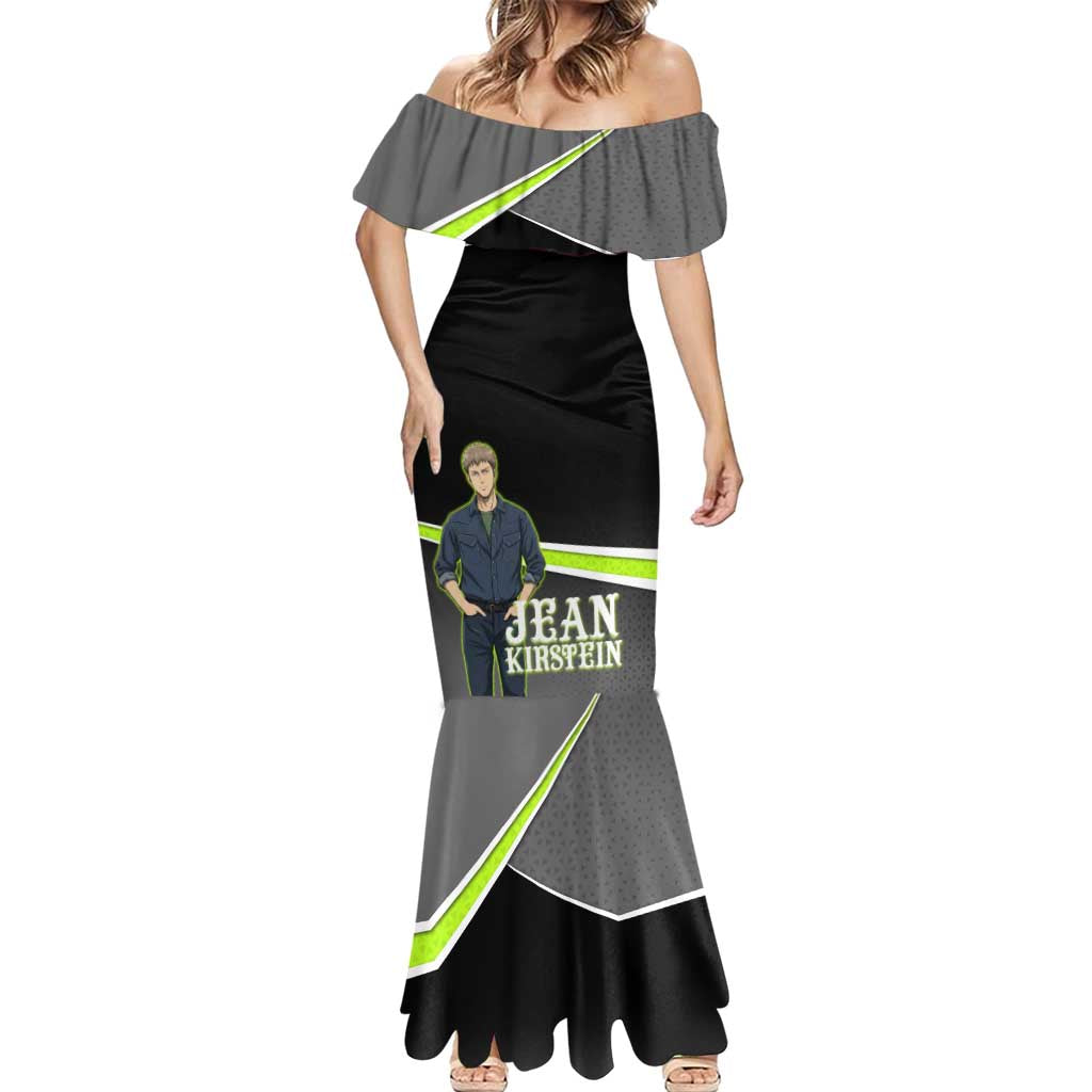 Jean Kirstein Attack on Titan Mermaid Dress Anime Denim Utility Style
