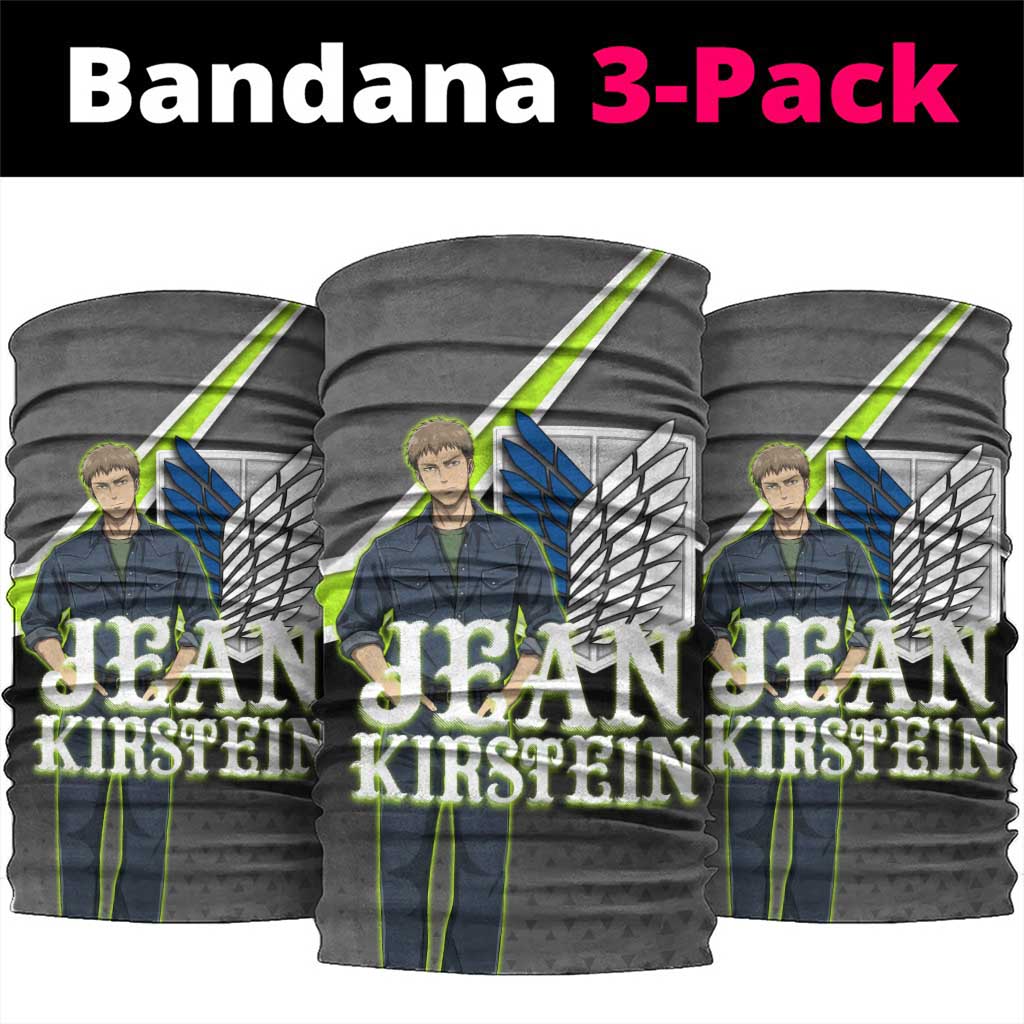 Jean Kirstein Attack on Titan Neck Gaiter Anime Denim Utility Style