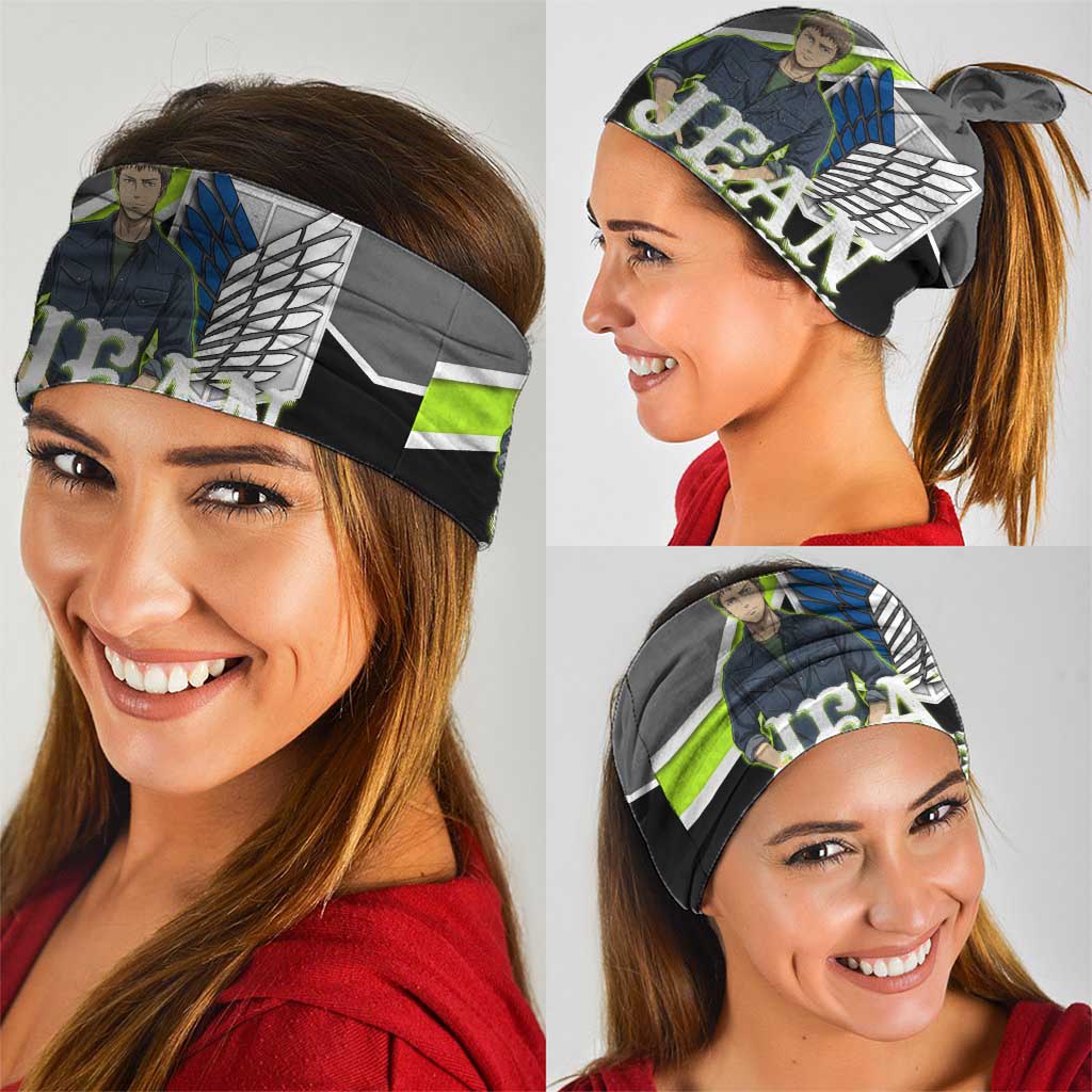 Jean Kirstein Attack on Titan Neck Gaiter Anime Denim Utility Style