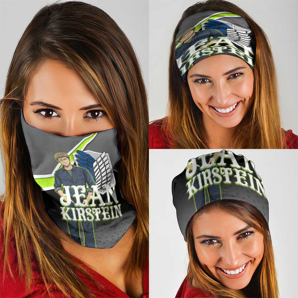Jean Kirstein Attack on Titan Neck Gaiter Anime Denim Utility Style