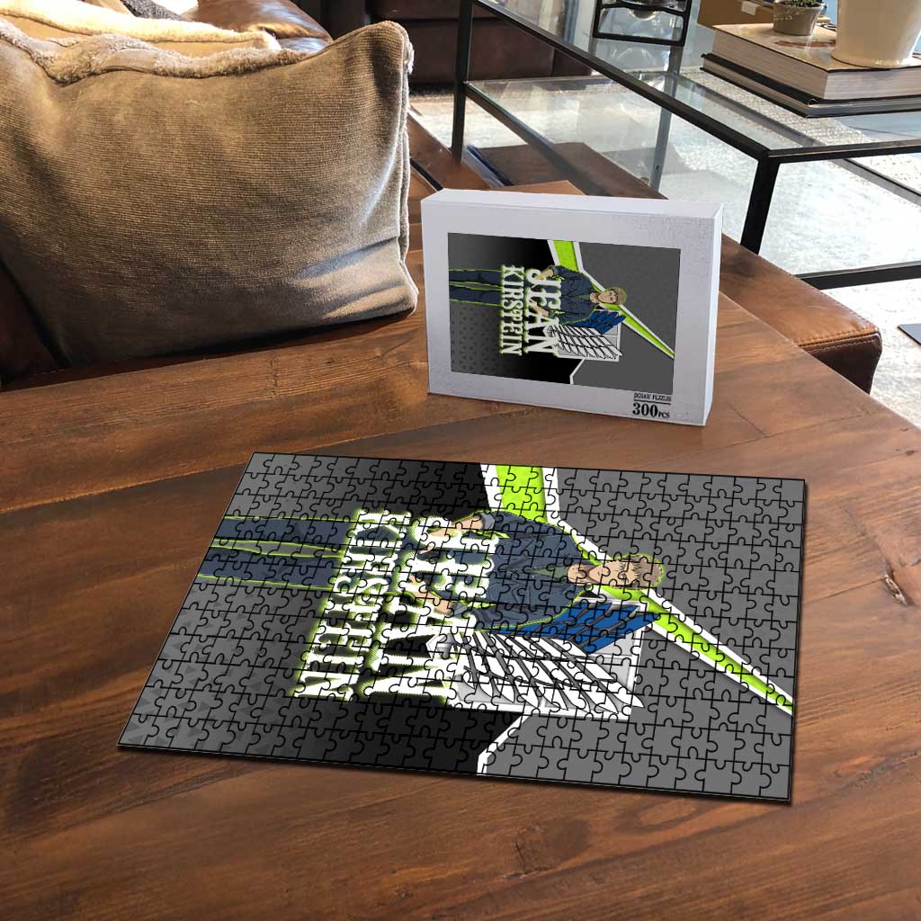 Jean Kirstein Attack on Titan Puzzle Anime Denim Utility Style