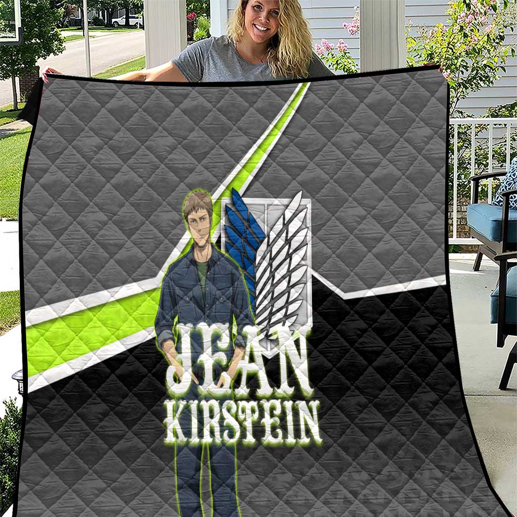Jean Kirstein Attack on Titan Quilt Anime Denim Utility Style