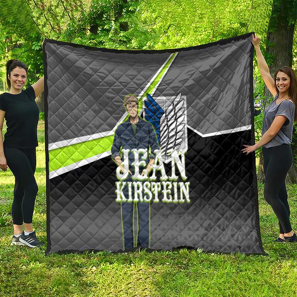 Jean Kirstein Attack on Titan Quilt Anime Denim Utility Style