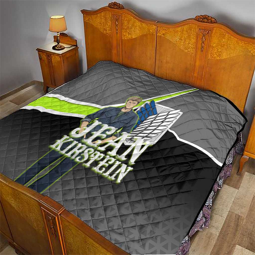 Jean Kirstein Attack on Titan Quilt Anime Denim Utility Style